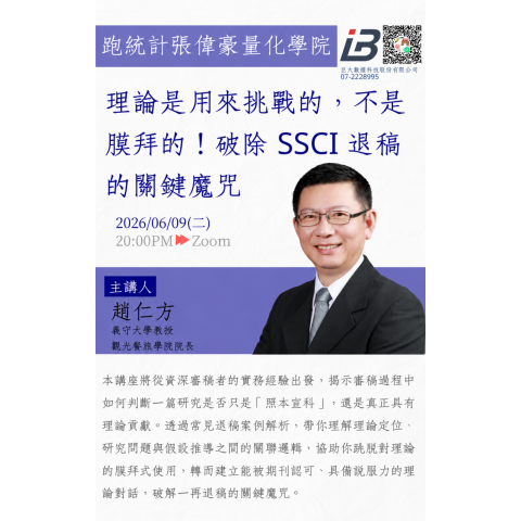 為什麼你的論文,我一眼就決定Reject? 一位資深SSCI審稿者的真情告白